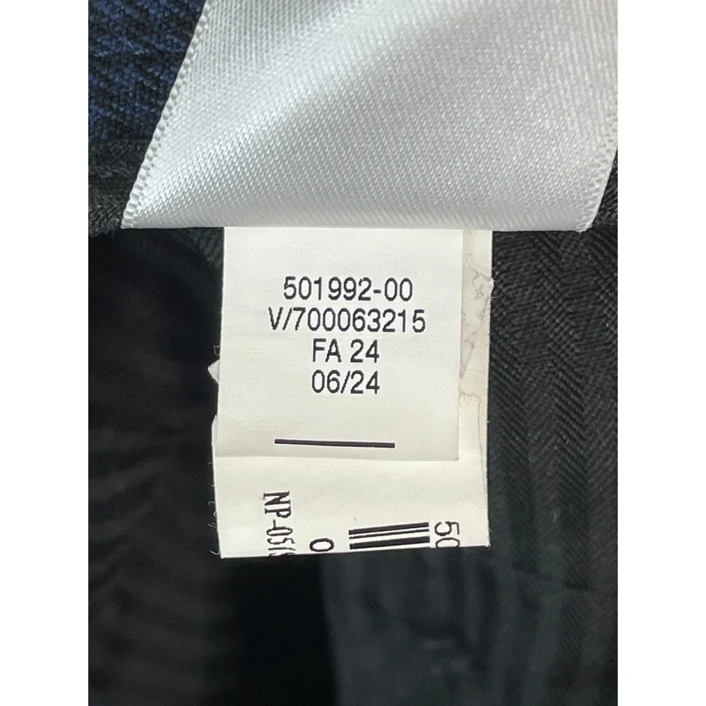 Banana Republic Slim Tapered Fit Pants Slacks Mens 32x34 Blue‎ Windowpane Plaid